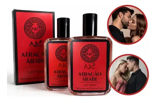 Kit 2 Perfumes Atração Árabe Masculino com Feromônio 100ml