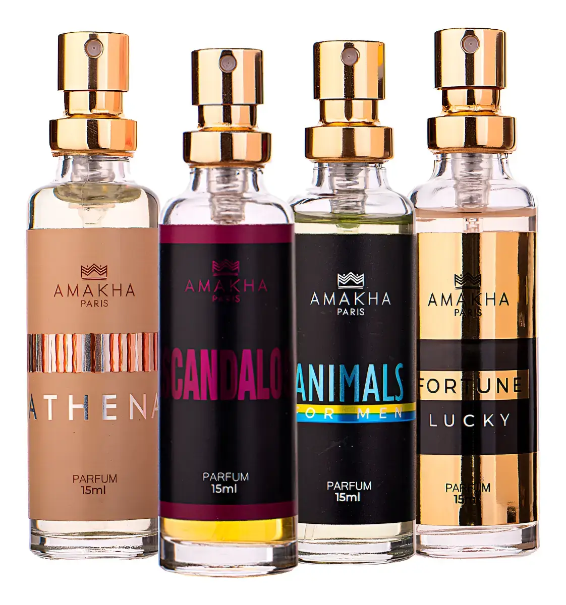 Kit 4 Perfumes Amakha Paris Parfum 15ml cada