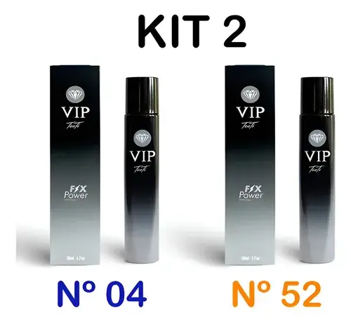 Kit 2 Perfumes Touti Vip 04 Silver e Vip 52 Milio 50ml cada